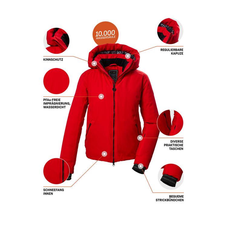 KILLTEC KILLTEC KSW 103 WMNJCKT Skijacke Damen - Rot459 - 4 | SportScheck