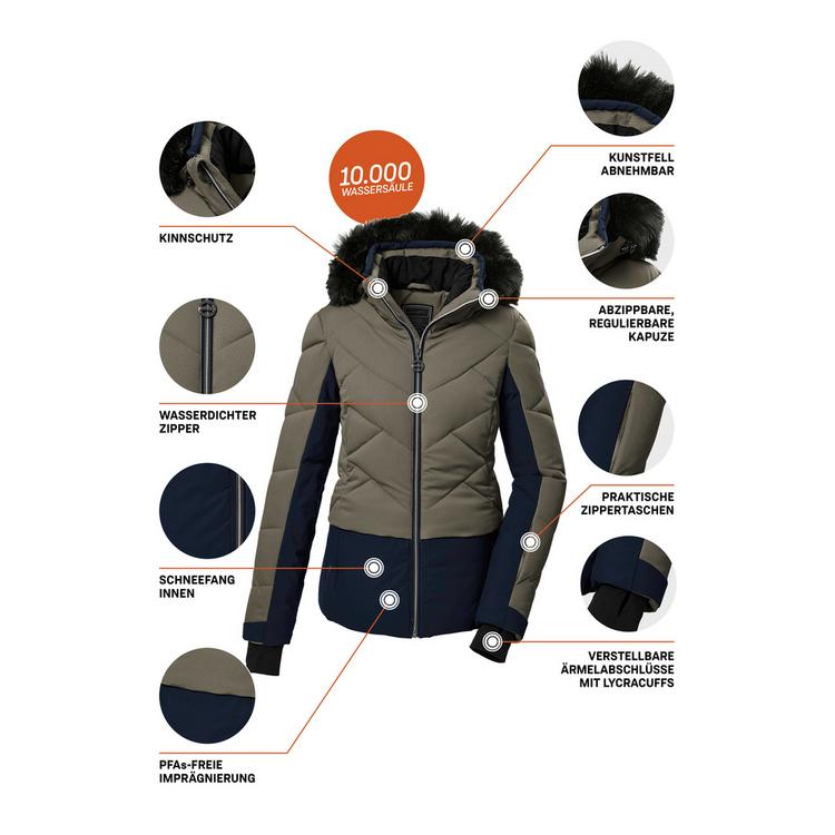 KILLTEC KILLTEC KSW 102 WMNQLTD JCKT Skijacke Damen - Camel - 3 | SportScheck