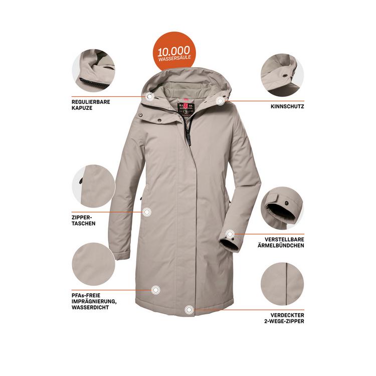 G.I.G.A. DX by killtec G.I.G.A. DX by killtec GW 73 WMN PRK Funktionsmantel Damen - Sand8110 - 8 | SportScheck