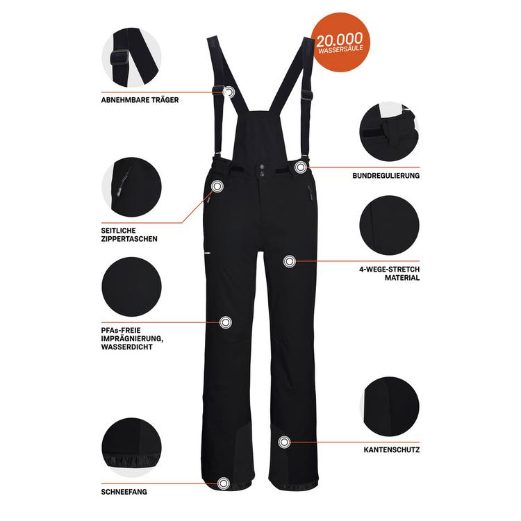 KILLTEC KILLTEC KSW 52 MNPNTS Skihose Herren - Schwarz0110 - 3 | SportScheck