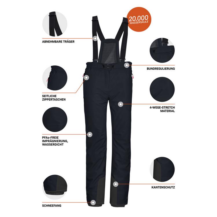 KILLTEC KILLTEC KSW 50 WMNPNTS Skihose Damen - Schwarz01106 - 3 | SportScheck