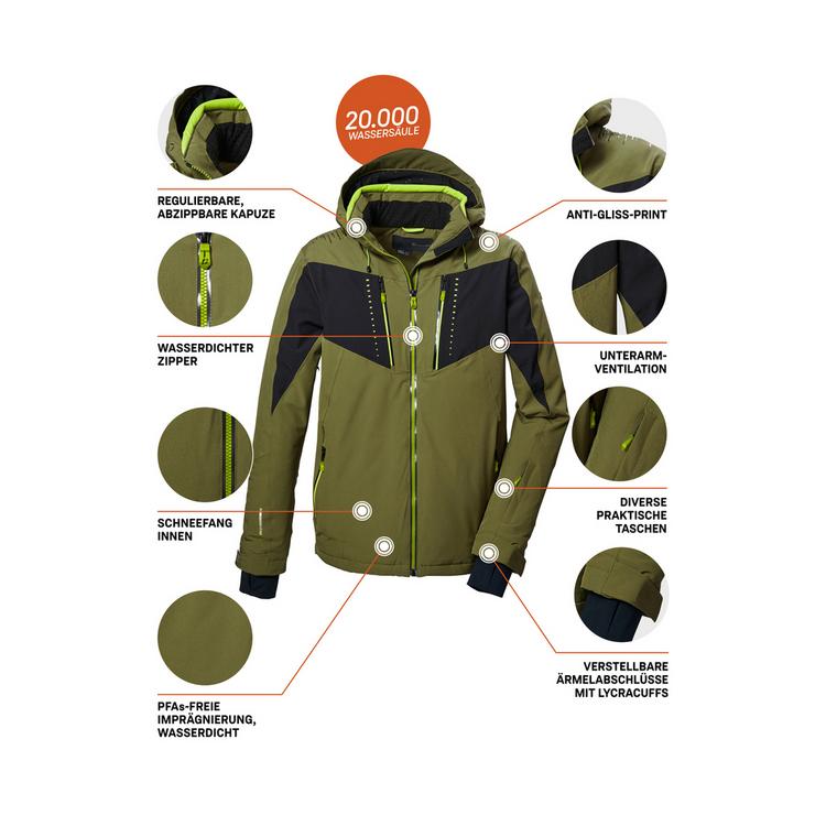 KILLTEC KILLTEC KSW 413 MNJCKT Skijacke Herren - Moos1528 - 4 | SportScheck