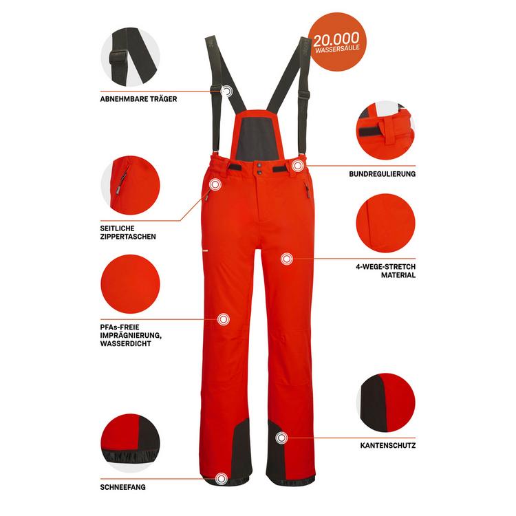 KILLTEC KILLTEC KSW 52 MNPNTS Skihose Herren - Dunkelorange511 - 3 | SportScheck