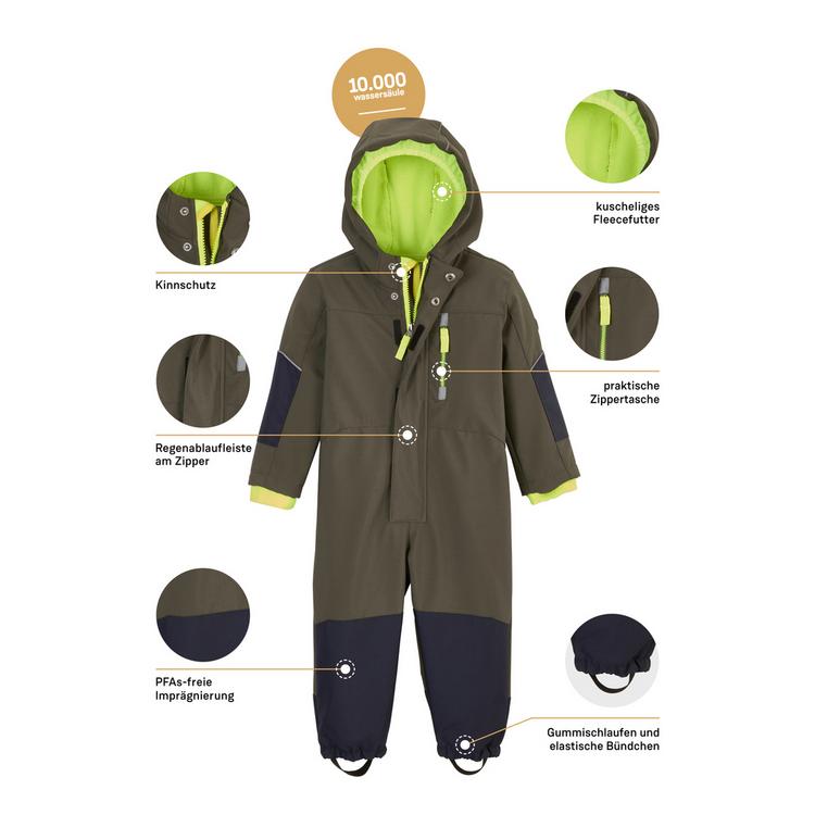 first instinct by killtec first instinct by killtec FIOW 10 MNS SFTSHLL ONPC Skihose Kinder - Dunkeloliv111 - 3 | SportScheck