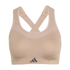 adidas TLRD Impact Training High Support BH Sport-BH Damen Chalky Brown