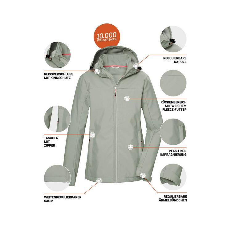 KILLTEC KILLTEC KOS 102 Softshelljacke Damen - Gr&uuml;n2046 - 3 | SportScheck