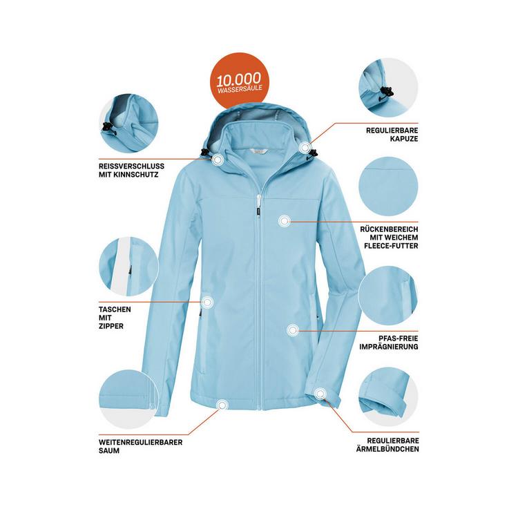 KILLTEC KILLTEC KOS 102 Softshelljacke Damen - Kristallblau291 - 3 | SportScheck