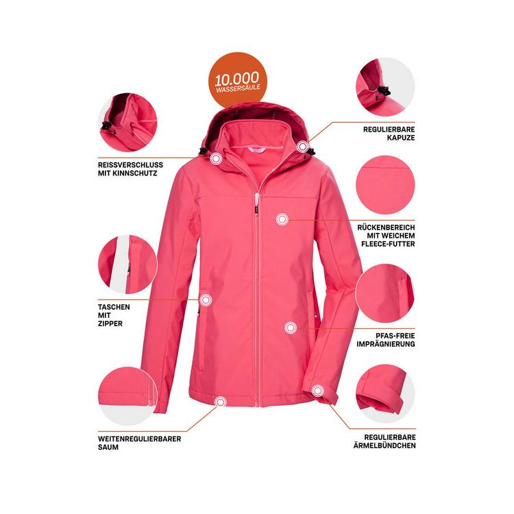 KILLTEC KILLTEC KOS 102 Softshelljacke Damen - Pink472 - 3 | SportScheck