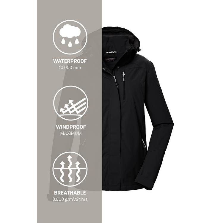 KILLTEC KILLTEC KOS 28 Softshelljacke Damen - Schwarz0110 - 4 | SportScheck
