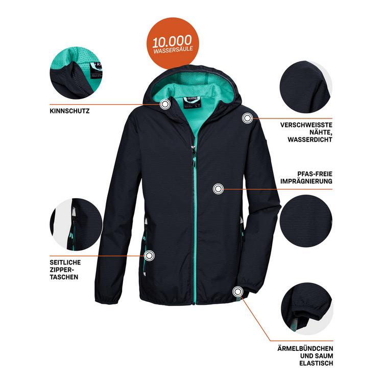 KILLTEC KILLTEC KOS 138 Softshelljacke M&auml;dchen - Blau3044 - 1 | SportScheck