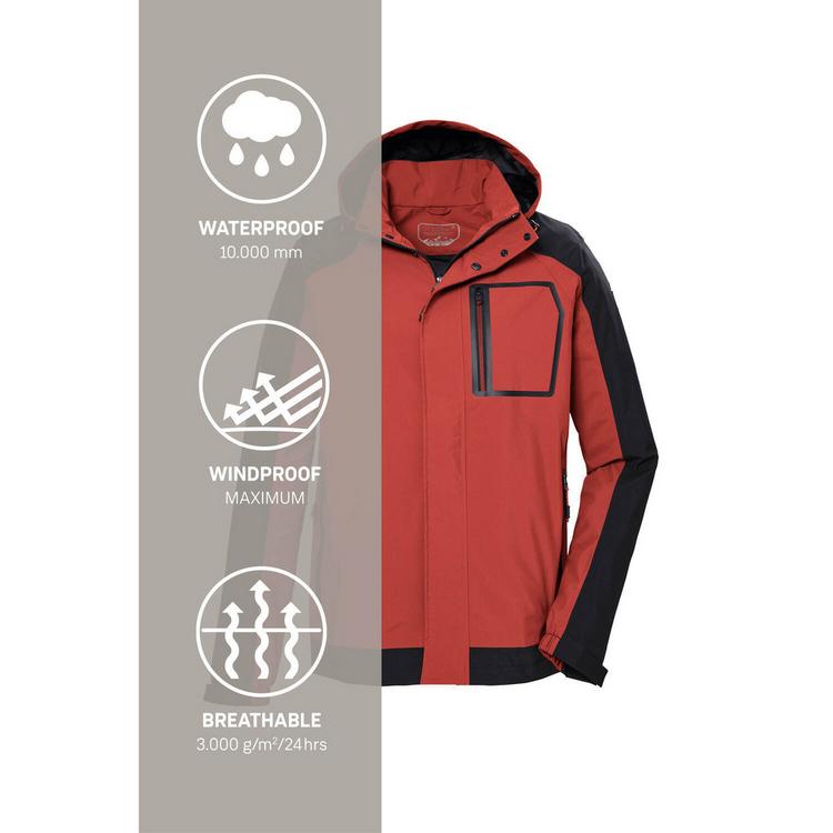 KILLTEC KILLTEC KOS 54 Funktionsjacke Herren - Rot - 4 | SportScheck