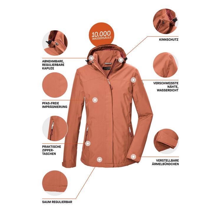 KILLTEC KILLTEC KOS 26 Softshelljacke Damen - Lachs - 3 | SportScheck