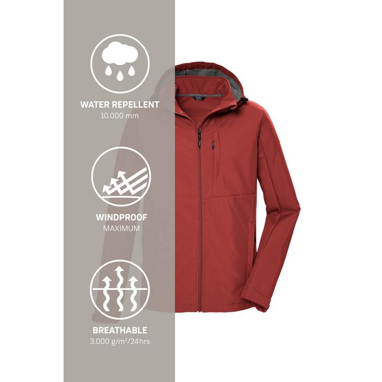 KILLTEC KILLTEC KOS 103 Funktionsjacke Herren - Rot - 4 | SportScheck
