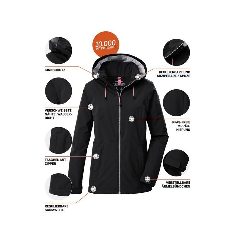 KILLTEC KILLTEC OOKS 1 Softshelljacke Damen - Schwarz0110 - 3 | SportScheck