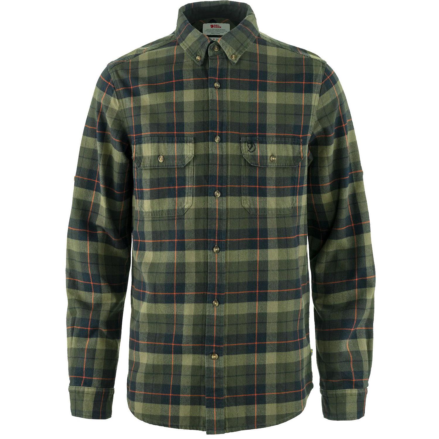 FJ&Auml;LLR&Auml;VEN Singi Heavy Frannel Shirt Outdoorhemd Herren - Tannengr&uuml;n