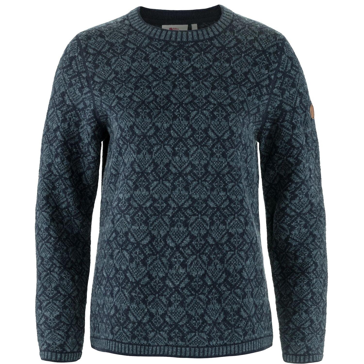 FJ&Auml;LLR&Auml;VEN Snow Round Neck Sweater Funktionsjacke Damen - Marine