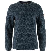 FJ&Auml;LLR&Auml;VEN Snow Round Neck Sweater Funktionsjacke Damen - Marine