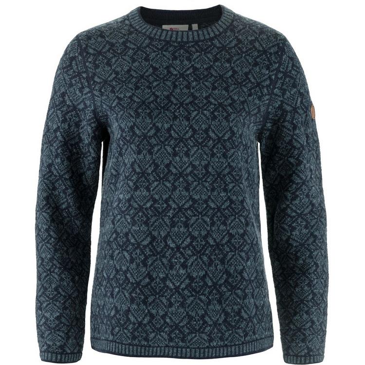 FJ&Auml;LLR&Auml;VEN FJ&Auml;LLR&Auml;VEN Snow Round Neck Sweater Funktionsjacke Damen - Marine - 0 | SportScheck