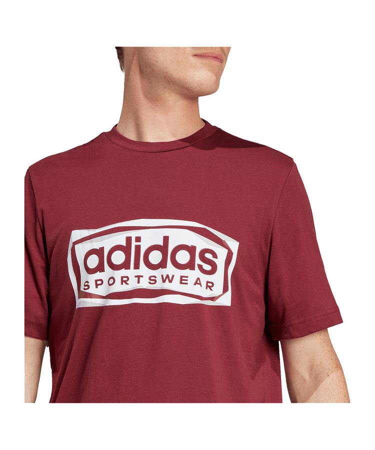 adidas adidas Folded Graphic T-Shirt Wei&szlig; T-Shirt Herren - rot - 2 | SportScheck