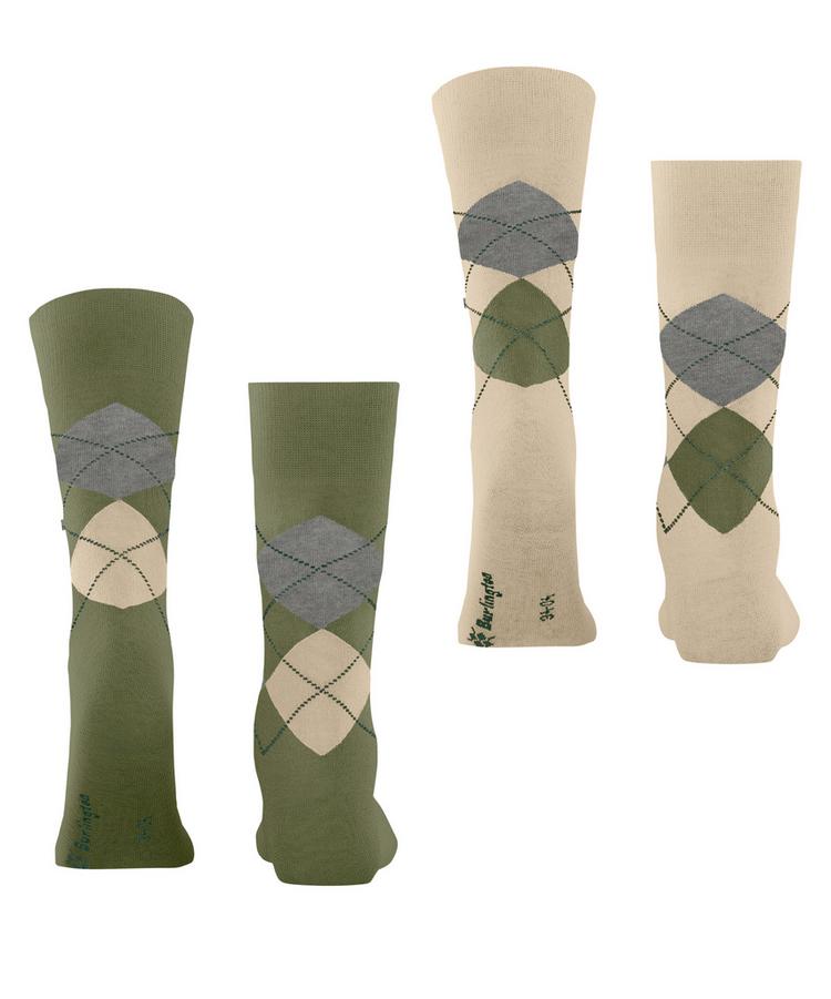 Burlington Burlington Everyday Argyle SO 2-Pack Socken Herren - salvia (7472) - 0 | SportScheck