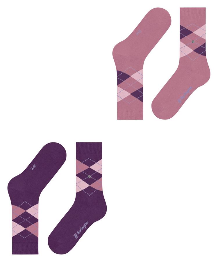 Burlington Burlington Everyday Argyle SO 2-Pack Socken Damen - ultraviolet (8295) - 2 | SportScheck