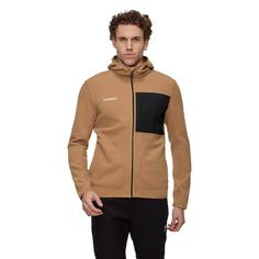 Rückansicht von Mammut Tamaro Fleecejacke Herren claystone-black