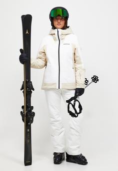 Rückansicht von Peak Performance Skijacke Damen BEIGE