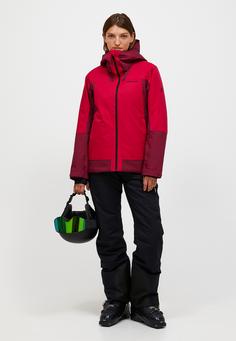 Rückansicht von Peak Performance Skijacke Damen WEINROT