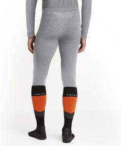 Rückansicht von Falke 3/4 Tights Thermounterhose Herren grey-heather (3757)