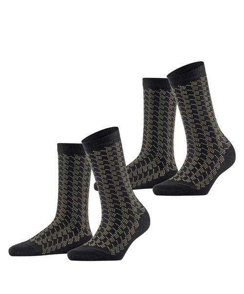ESPRIT Pepita Pattern SO  2-Pack Socken Damen