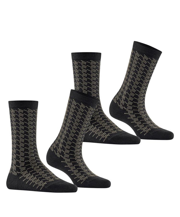 ESPRIT ESPRIT Pepita Pattern SO  2-Pack Socken Damen - black (3000) - 0 | SportScheck