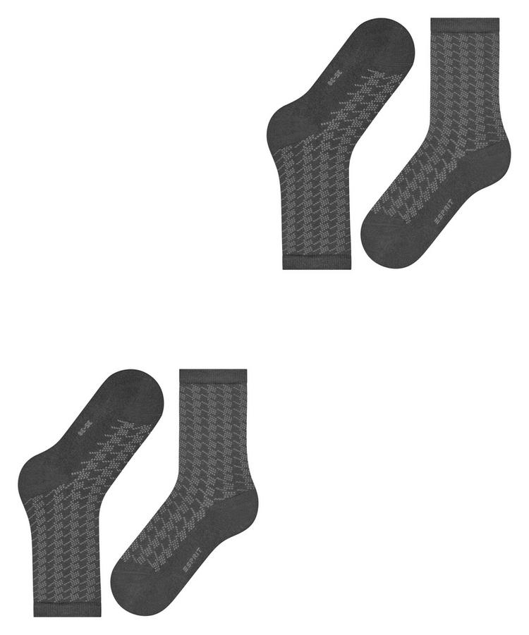 ESPRIT ESPRIT Pepita Pattern SO  2-Pack Socken Damen - dark rock (3093) - 2 | SportScheck