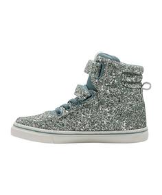 Rückansicht von hummel Slimmer Stadil Glitter Sneaker Kids Sneaker Kinder blau