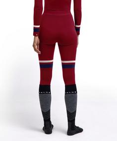 Rückansicht von Falke MW Long Tights Trend w Leggings Damen merlot (8117)