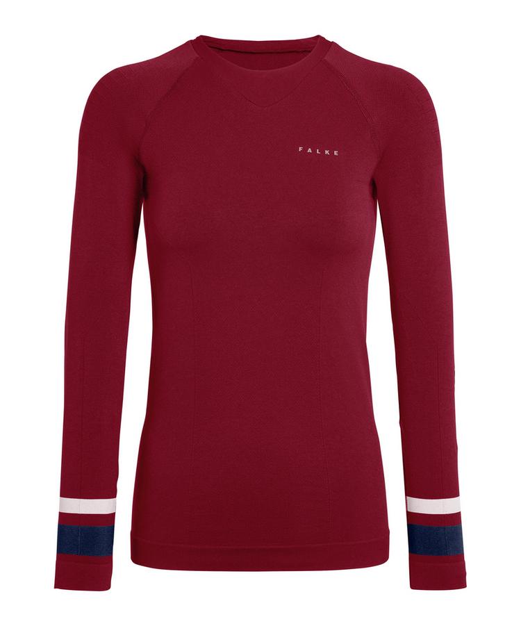 Falke Falke MW Longsleeved Shirt Trend w Langarmshirt Damen - merlot (8117) - 0 | SportScheck