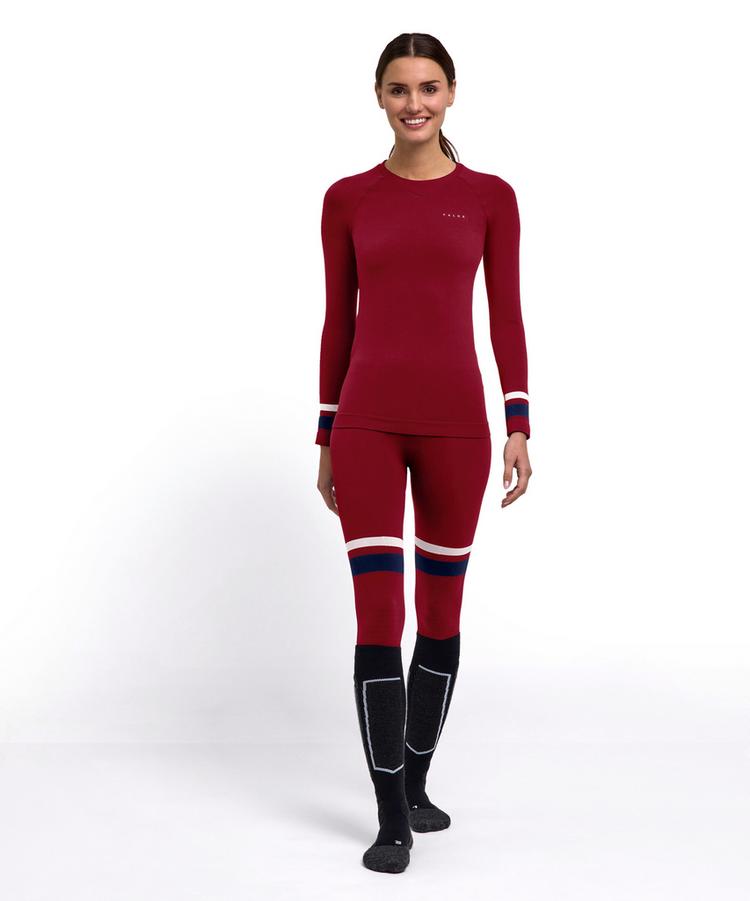 Falke Falke MW Longsleeved Shirt Trend w Langarmshirt Damen - merlot (8117) - 1 | SportScheck