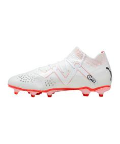 Rückansicht von PUMA FUTURE Pro FG/AG Gear Up Gear Up Fußballschuhe weissschwarzrot