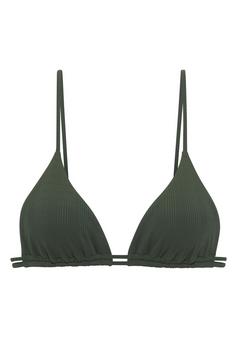 Copenhagen Studios Triangel-Bikini-Top Bikini Oberteil Damen dunkelgrün