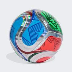 Rückansicht von adidas WORLD CUP 26 TRIONDA TRAINING FOIL Ball Fußball Multicolor / White / Royal Blue / Solar Blue