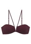 Copenhagen Studios Bandeau-Bikini-Top Bikini Oberteil Damen - weinrot
