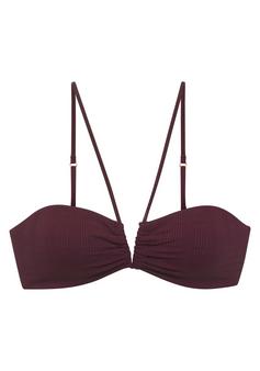 Copenhagen Studios Bandeau-Bikini-Top Bikini Oberteil Damen weinrot