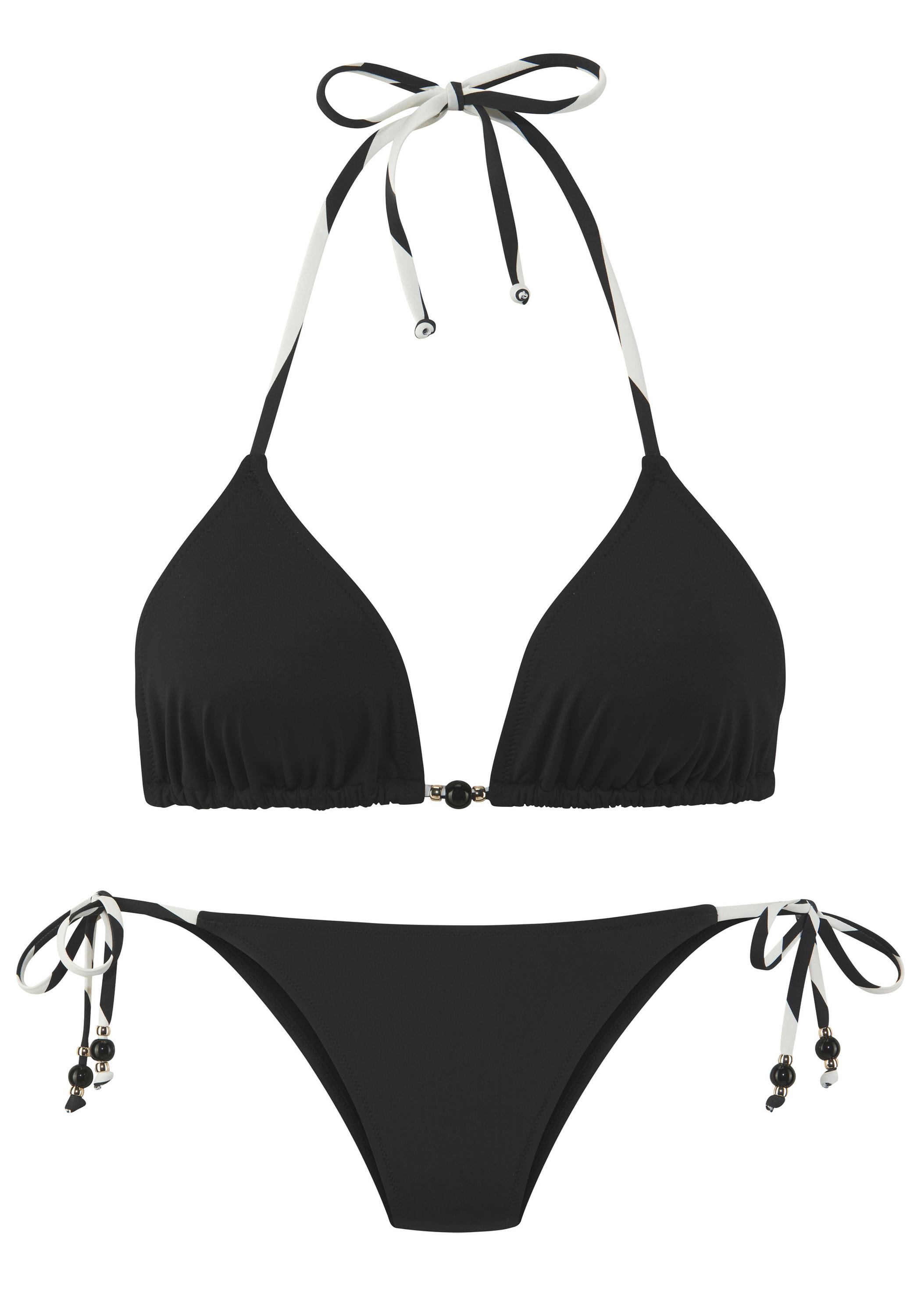 FRENCH CONNECTION Triangel-Bikini Bikini Set Damen - schwarz