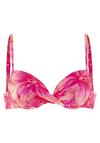 S.OLIVER Push-Up-Bikini-Top Bikini Oberteil Damen - pfirsich bedruckt