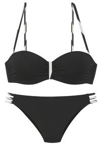 FRENCH CONNECTION B&uuml;gel-Bandeau-Bikini Bikini Set Damen - schwarz