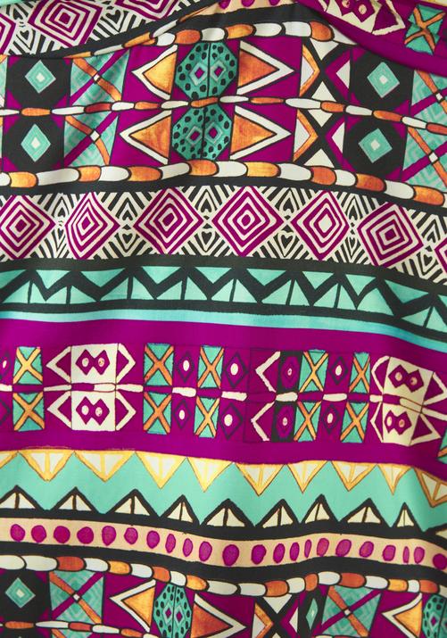 Rückansicht von Buffalo Bügel-Tankini Bikini Set Damen pink bedruckt