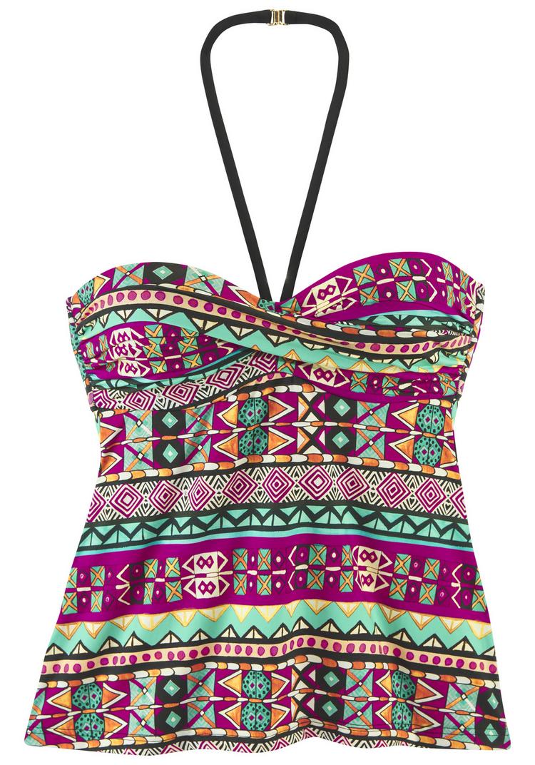 Buffalo Buffalo B&uuml;gel-Tankini Bikini Set Damen - pink bedruckt - 1 | SportScheck