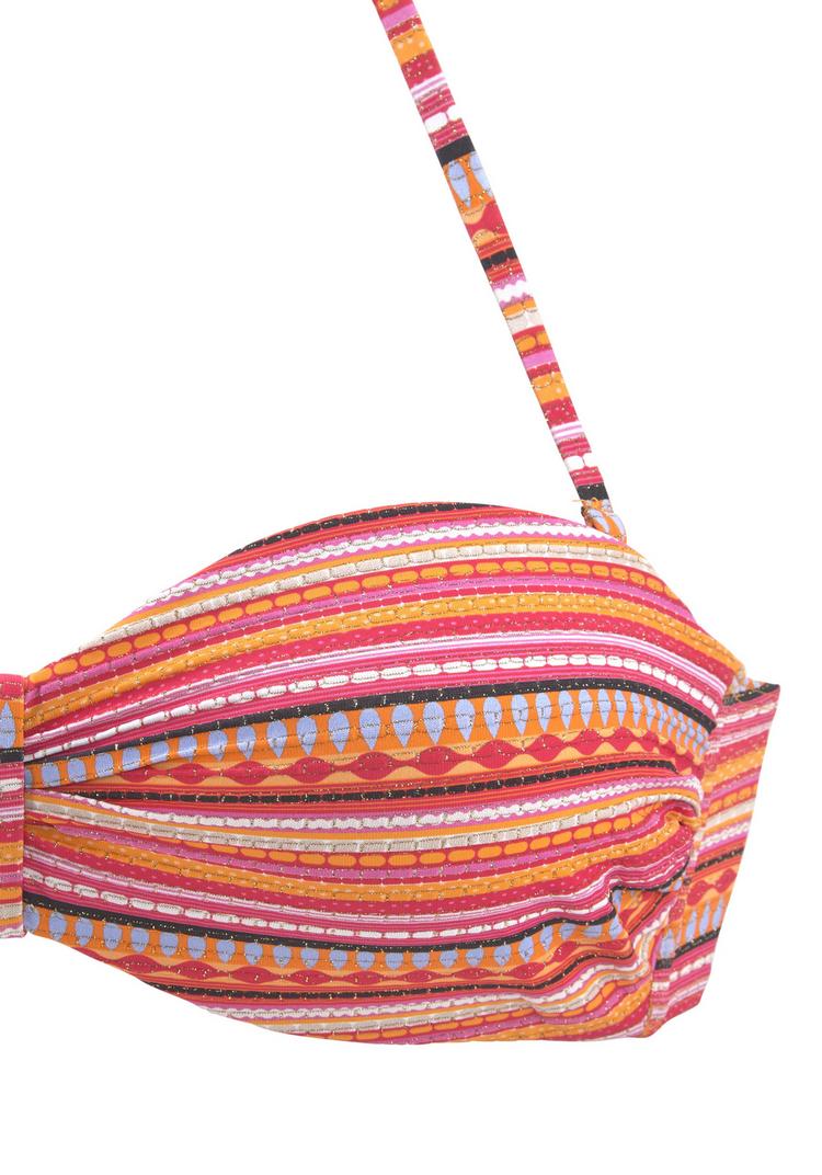 Lascana Lascana B&uuml;gel-Bandeau-Bikini Bikini Set Damen - orange gestreift - 0 | SportScheck