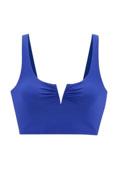 VENICE BEACH Crop-Bikini-Top Bikini Oberteil Damen blau