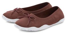 Lascana Sneaker Ballerinas Barefoot Schuhe Damen rotbraun