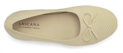 Rückansicht von Lascana Sneaker Ballerinas Barefoot Schuhe Damen beige